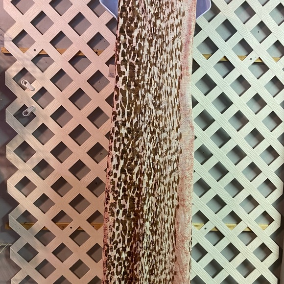 Belle by Kim Gravel Regular Slub Knit Maxi Tank Dress Pockets Blush Animal XXS - Picture 3 of 5